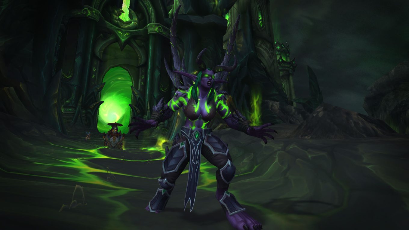 Demon hunter in Nether realm